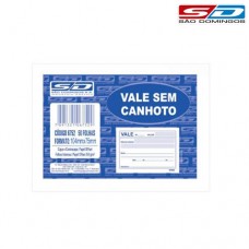 Vale s/Canhoto 104x75mm Pct com 20 Bls c/50 Fls 6752 SD